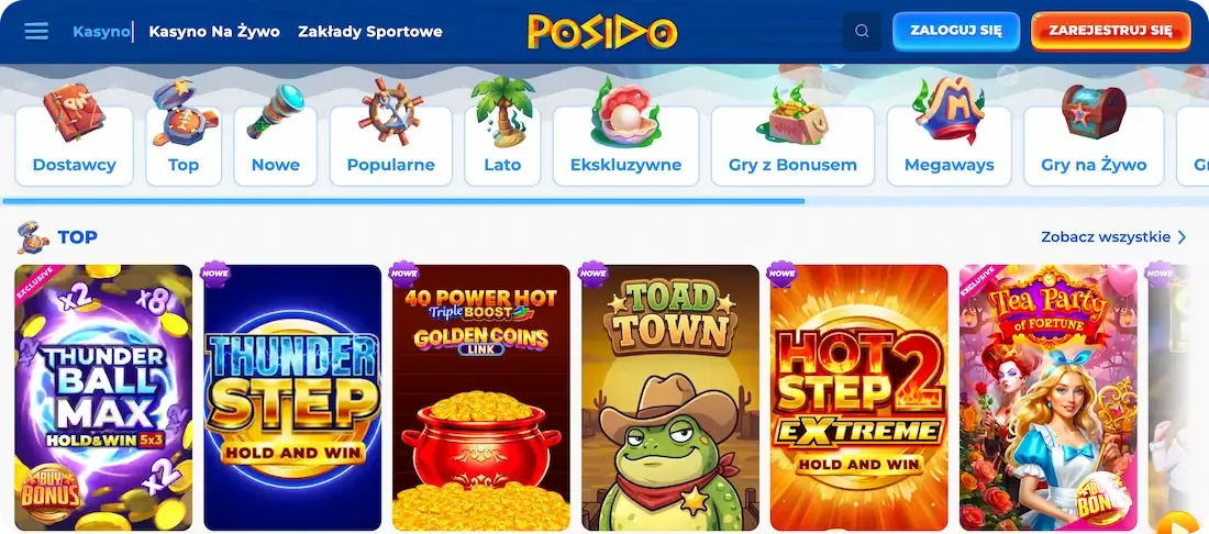 gry w kasynie Posido